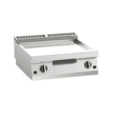 Fry-top pe gaz mare, platou neted cromat, de banc, Linia 700, Silko